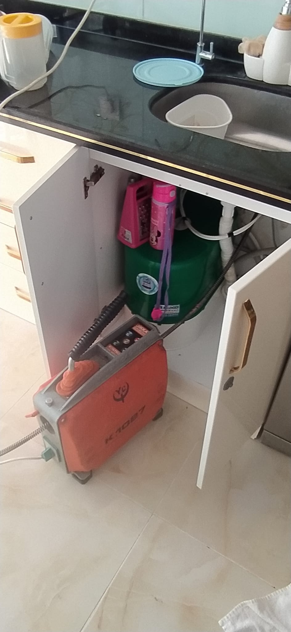 Mutfak gideri açma işlemi